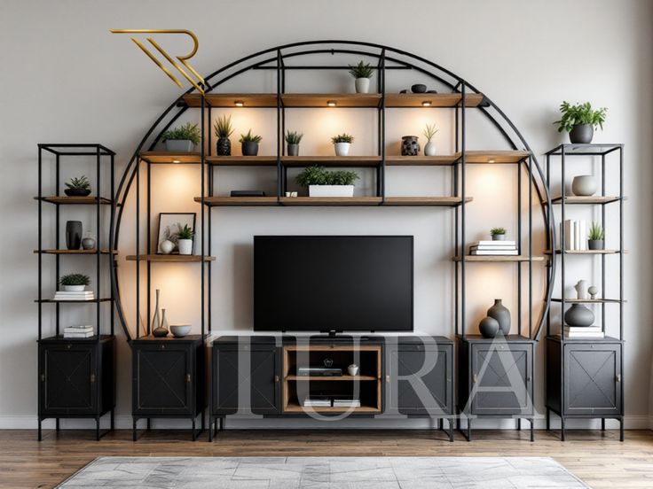 Siyah Metal Zigzag Yan Sehpa | FERRO Demir & Çelik fotoğraf 3